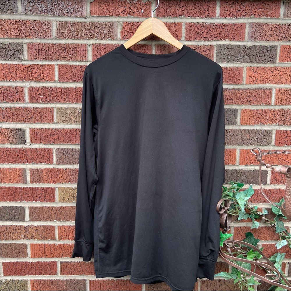 George Black Long Sleeve Thermal Top